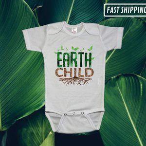 Earth Child baby bodysuit nature baby clothes